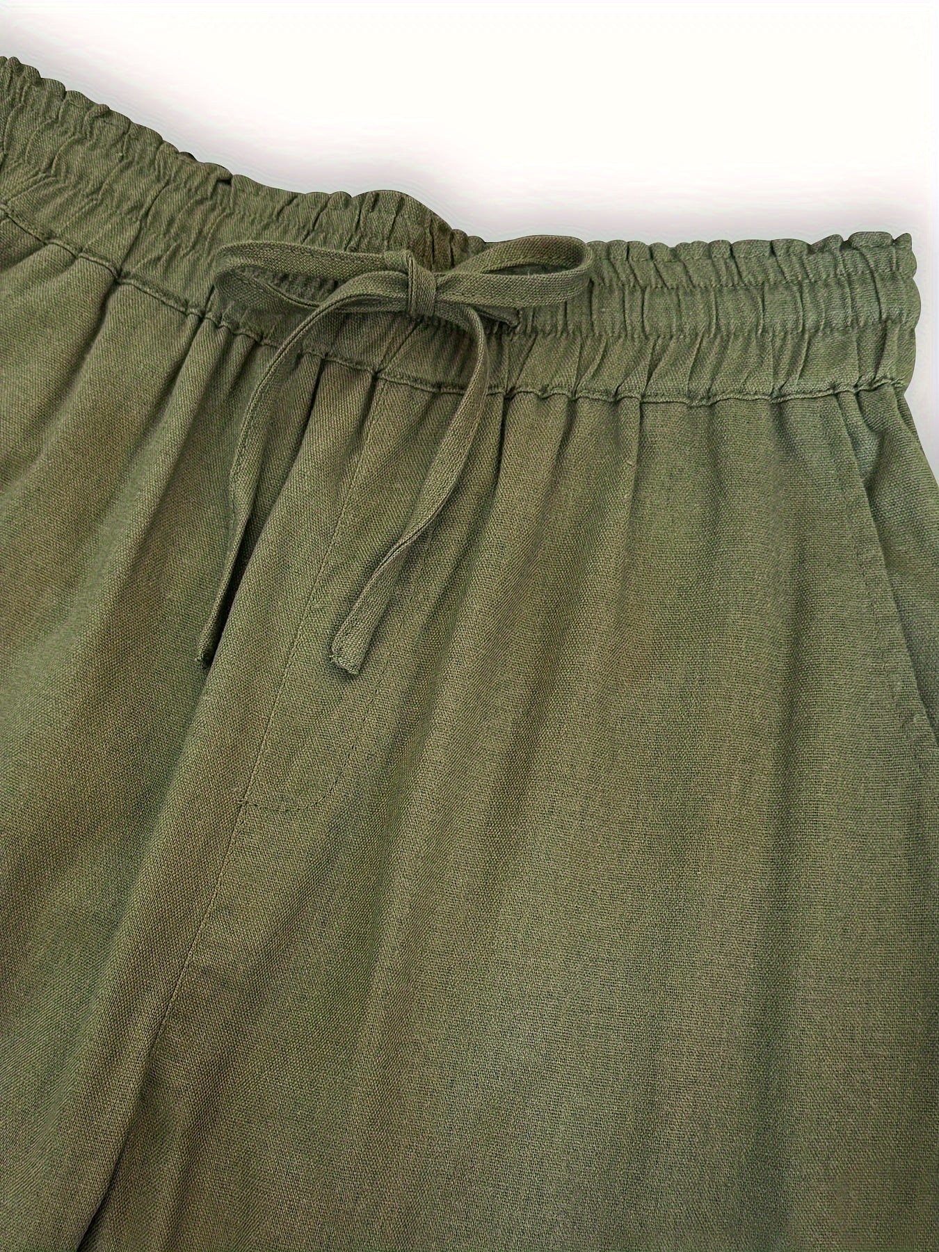 Women's Casual Wide Leg Pants with Elastic Waist for Comfortable Spring and Summer Wear