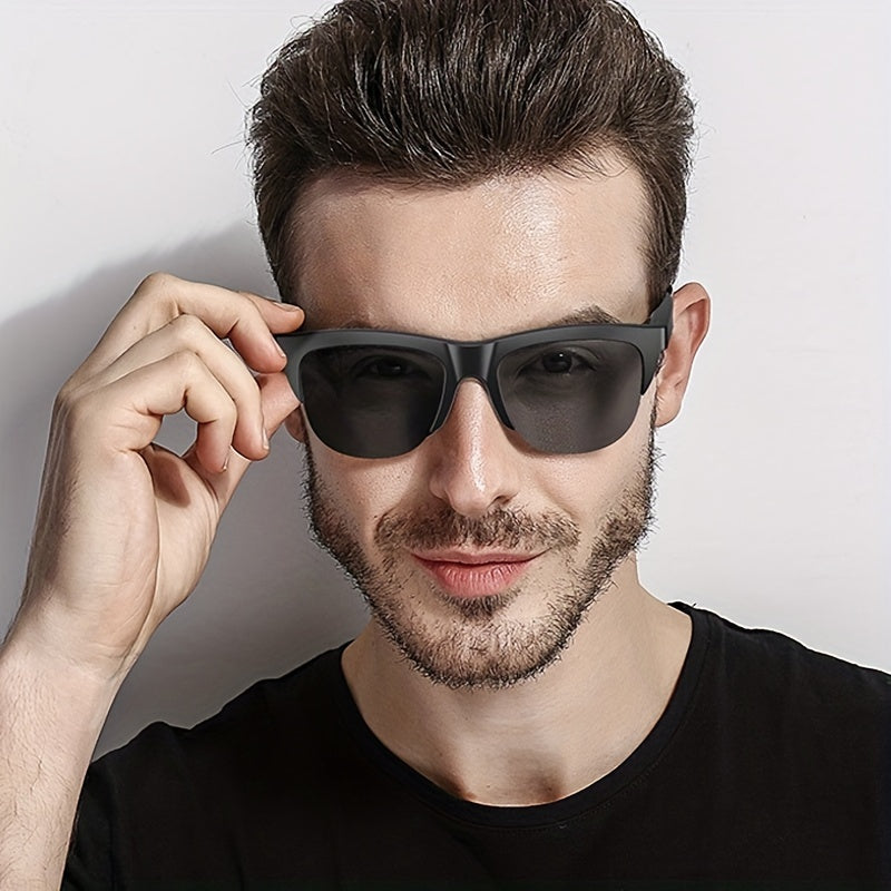 Wireless Smart Sunglasses with Dual Stereo Speakers and HD Mic for Outdoor Sports and Driving