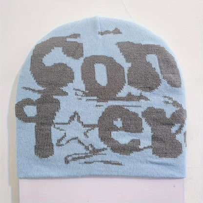 Men's Y2K Beanie Cap, Hip Hop 90s Fashion Decoration Warm Knitted Beanies Caps, Hats Unisex, Ideal Choice For Gifts