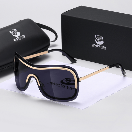 MePanda Men's All-in-One Metal Cool Sunglasses, Trendy Hip Hop Sunglasses, Ideal choice for Gifts