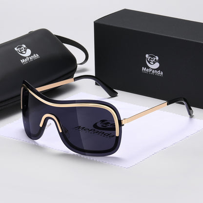 MePanda Men's All-in-One Metal Cool Sunglasses, Trendy Hip Hop Sunglasses, Ideal choice for Gifts