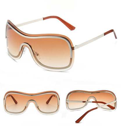 MePanda Men's All-in-One Metal Cool Sunglasses, Trendy Hip Hop Sunglasses, Ideal choice for Gifts