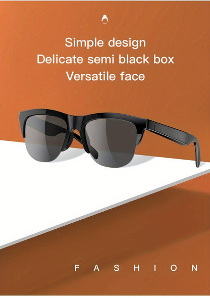 Wireless Smart Sunglasses with Dual Stereo Speakers and HD Mic for Outdoor Sports and Driving