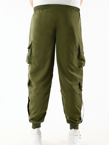 Classic Design Multi Flap Pockets Cargo Pants, Men's Casual Techwear Drawstring Cargo Pants Hip Hop Joggers For Autumn Summer Outdoor