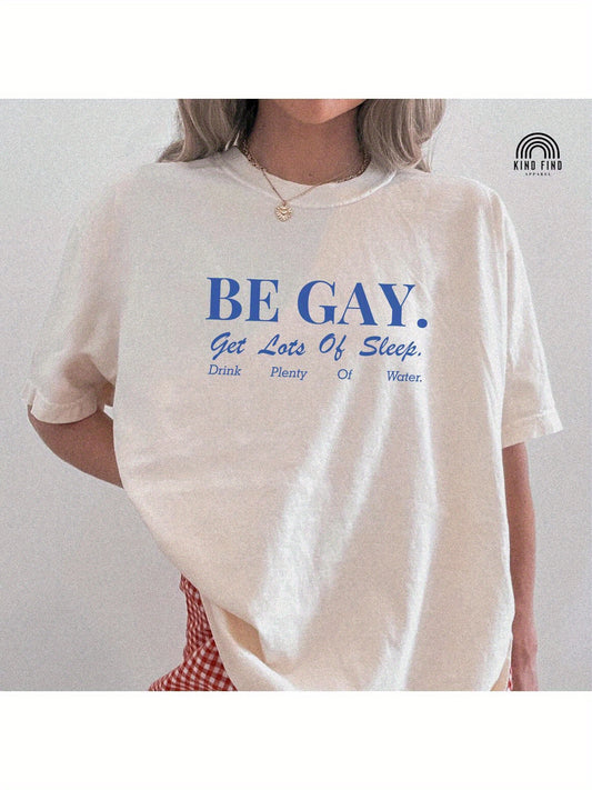 Sapphic Shirt Be Gay Shirt Lesbian Tshirt Queer Shirt Gay Agenda Funny Pride Shirt Be Nice Shirt Parody Gay Gift Lgbtq Tshirts