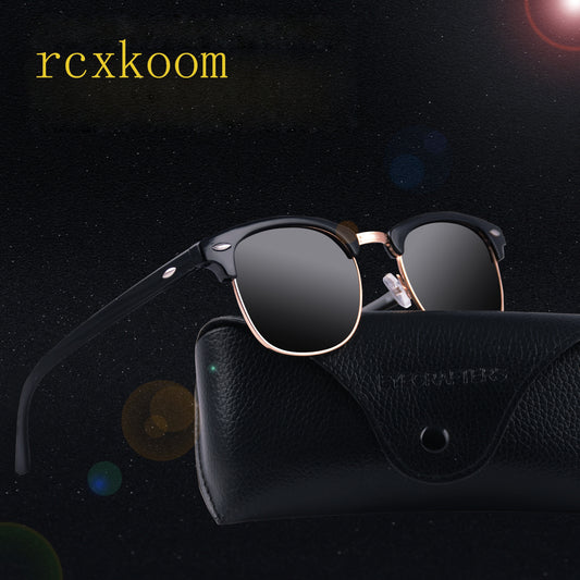 Classic Trendy Retro Eyebrow Design Polarized Sunglasses, For Men Women Outdoor Sports Party Vacation Travel Driving Fishing Supplies Photo Props, Ideal Choice For Gifts