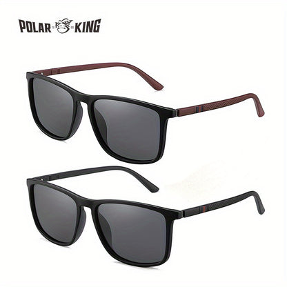1pair/2pairs, Retro Classic Lowkey Cool Square Polarized Sunglasses, For Men Women Casual Business Outdoor Sports Party Vacation Travel Driving Fishing Supplies Photo Props, Ideal Choice For Gift