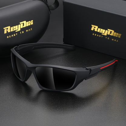 ReyDix Men's Sports Polarized Sunglasses, Unisex Outdoor Cycling Sunglasses
