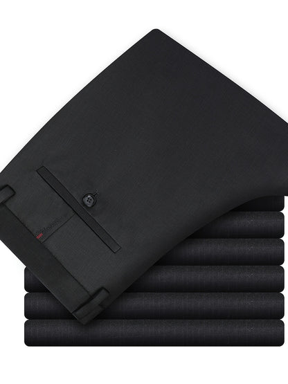 Men's Casual Business Pockets Straight Leg Suit Pants, Old Money Style