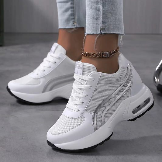 Local Us & Eu Stock New Products 2025 Shoes Women Height Insoles  Wedge Heels Fashion Sneakers Platform Shoes