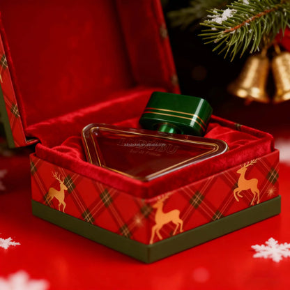 Q Premium Original High Christmas Limited Deodorant Luxurious Reindeer Patterned Gift Box Orange Blossom & Floral Aroma