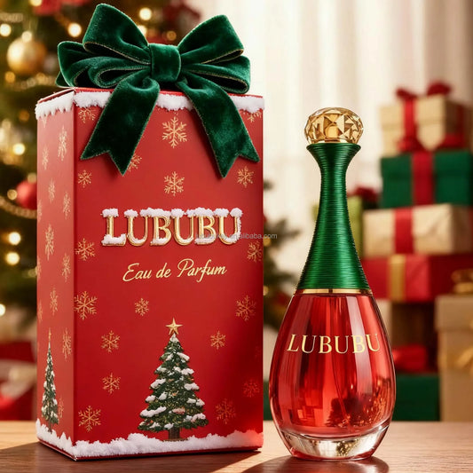 U LUBUBU Original Brand High End Limited Edition Perfume Luxury Christmas Themed Bottle with Floral & Fruits Notes