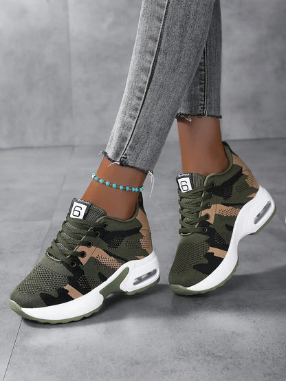 Us Stock Trending Products 2025 New Arrivals Flat Shoes Wedge Shoes for Ladies	and Women Sneakers Height Increasing Insoles