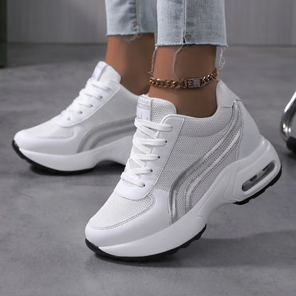 Local Us & Eu Stock New Products 2025 Shoes Women Height Insoles  Wedge Heels Fashion Sneakers Platform Shoes