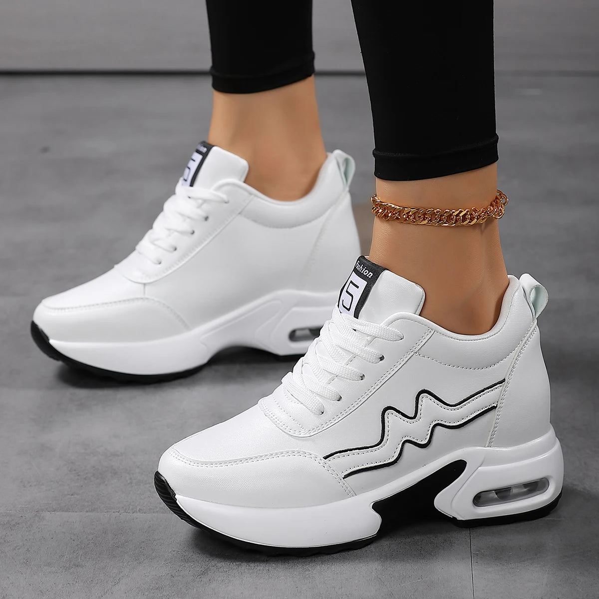 Local Us Stocks Trending Products 2025 Casual Sneaker for Women and Ladies Heel Wedge Women's Running Shoes