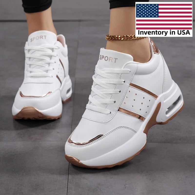 Us Local Stock Best Seller 2025 Sneakers for Men Height Increasing Insoles Chaussures Pour Femmes Platform Shoes