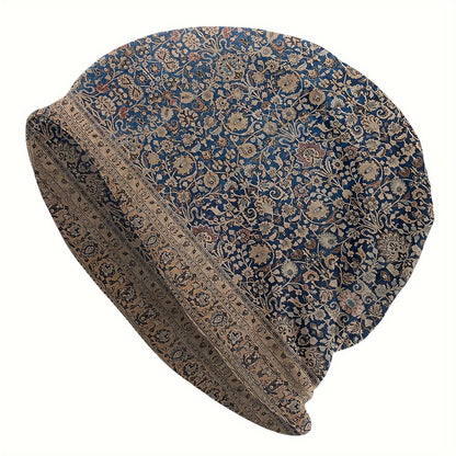 Hat Antique Tabriz Persian Rug Outdoor Caps for Men Women Bohemian Boho Style Skullies Ski Caps Soft Bonnet Hats