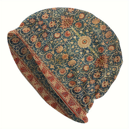 Hat Antique Tabriz Persian Rug Outdoor Caps for Men Women Bohemian Boho Style Skullies Ski Caps Soft Bonnet Hats