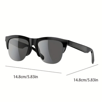 Wireless Smart Sunglasses with Dual Stereo Speakers and HD Mic for Outdoor Sports and Driving