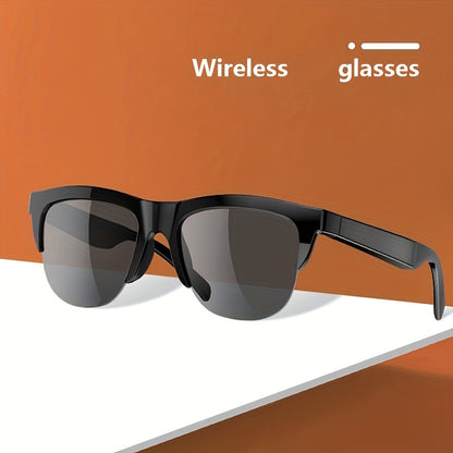 Wireless Smart Sunglasses with Dual Stereo Speakers and HD Mic for Outdoor Sports and Driving