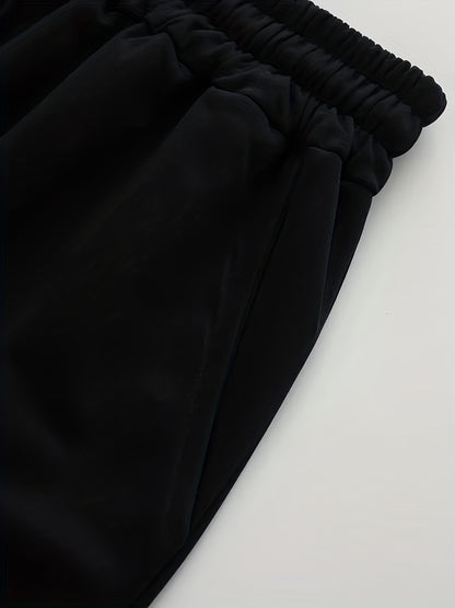 Stretchy Graphic Drawstring Shorts - Men's Comfortable Streetwear Pants for Casual Chic Style, Summer Fashion Outfits with Elastic Waistband and Relaxed Fit