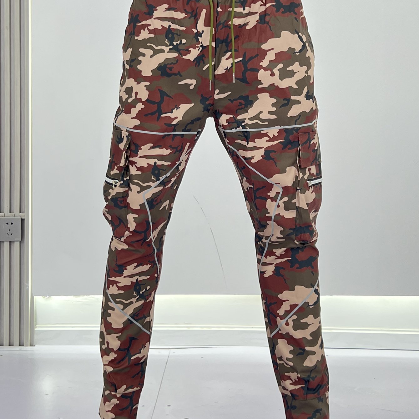 Multi Pocket Loose Fit Cargo Pants, Men's Casual Street Style Joggers with Drawstring for Spring Summer Outdoor Activities